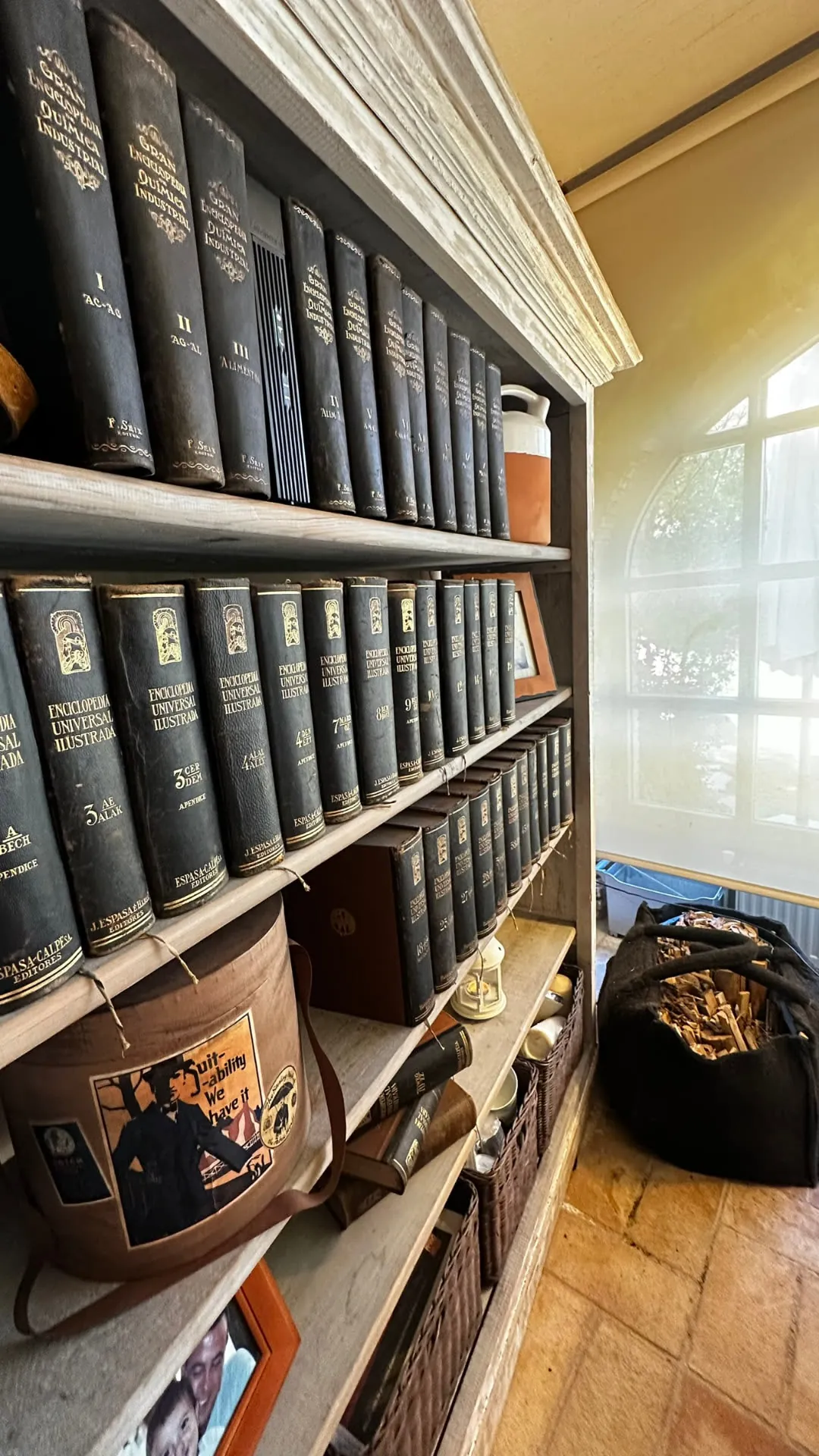 Library corner with book selection