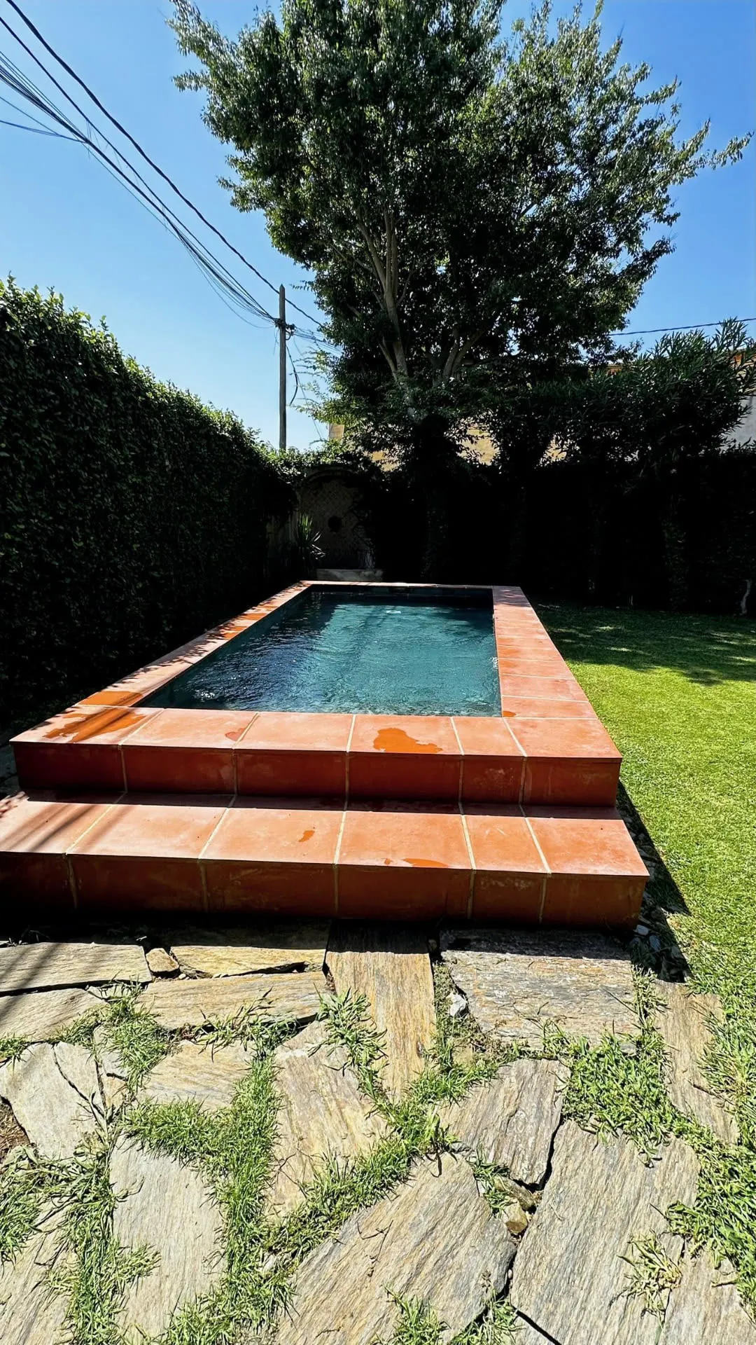 Private pool in the sunshine